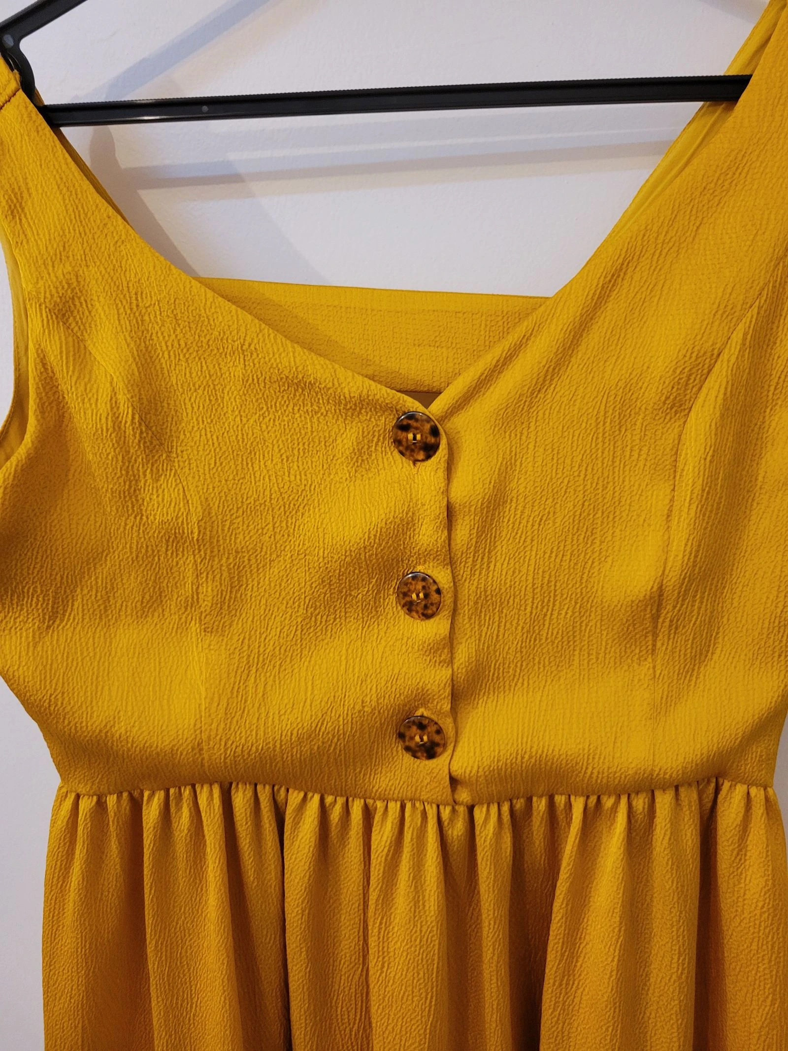 Vestido longo mostarda Naf Naf - Tamanho 40 – photo 6